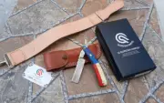 Handmade Damascus Straight Razor With Leather Strop And Cover And Beautiful Box