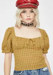 Honey Simple Lyfe Plaid Top
