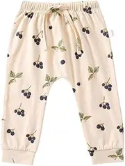 [Generic] Kids' Summer Thin Trousers - Unisex Comfort and Style! Cute Floral and Fruit Prints, Suitable for Summer, Spring