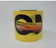 Scotch Barricade Tape 301, Printed with "Caution" Text, 3" Width, 300 Foot Pack