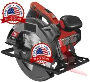 Sierra Circular Electrica De Mano 15 Amp 7 1/4" Para Cortar Madera y Troncos