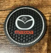 2 pk Cup Mat Car Drink Holder Insert Silicone Coaster Rhinestone Jewel Set Mazda