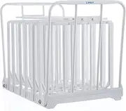LIPAVI N15X Sous Vide Rack with Anti Float - Adjustable, Collapsible, Ensures even warming with Sous Vide Cooking - White Polycarbonate with 316L Stainless steel weights - Square L:7.8 W:6.4 H:6.6 inch - Fits LIPAVI C15 Container