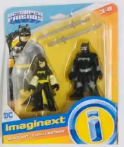 NIB Fisher Price Imaginext DC Super Friends Black Bat & Ninja Batman Figure Toy