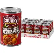 Campbell’s Chunky Soup Texas-Style BBQ Burger with Natural Smoke Flavor 18.8 ...