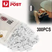 300pcs 6mm Pre Rolled Natural Unrefined DIY Cigarette Filter Rolling Paper Tips