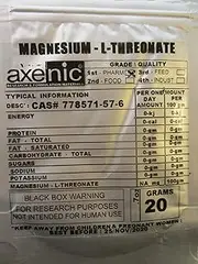 MAGNESIUM L THREONATE 20 grams powder 98.5%