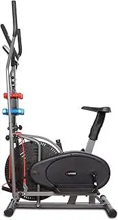 Lifespan Fitness X-02 Hybrid Cross Trainer Exercise Bike Machine, Black/White