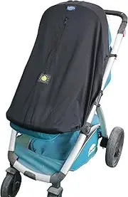 Couvre-poussette - Ajustement universel - Pare-soleil pour landaus à 3 et 4 roues - Protection contre les UV