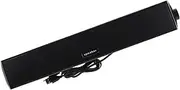 TEHAUX RGB Desktop Soundbar Wired Speakers for PC Laptop Audio with Stylish Lighting Dual Connectivity for Gaming Multimedia Compact Sound Bar for Desktop Use