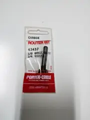 Carbide Router Bit, 1/2" hinge butt, 1/4" shank.