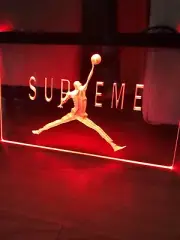SUPREME JUMPMAN LED NEON LIGHT SIGN 8x12
