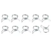 Spring Hose Clamp (10mm/0.39") 20Pcs, Double Wire Spring Steel Clips