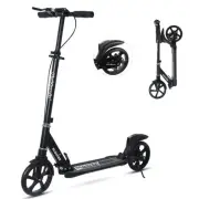Scooter for Adults and Teens- Adjustable Height Folding Kick Scooter with Lar...