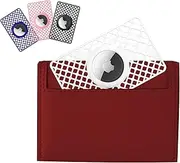 WALNEW 4 Pack AirTag Wallet Holder, Slim Air Tag Wallet Card Case, 0.1 inch Thickness Ultra Thin Airtag Holder for Purse, Backpack, Clutch, Handbag (4 Colors)