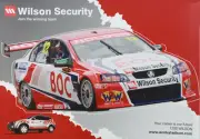 Wilson Security Team Boc Poster Andrew Jones Holden VE Commodore #12
