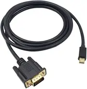 6 Displayport to Vga Black Mini Displayport to Vga Cable Mini Dp to Vga Dp to Vga Cable 6ft