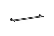 Johnson Suisse Venezia Double Towel Rail 600mm - Matte Black