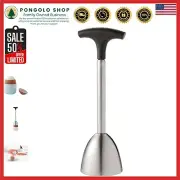 Precision Egg Topper with Spring Mechanism - Stainless Steel Kitchen Essential