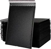 SEWACC 25pcs Shockproof Foam Bag Packing Bag Mail Poly Padded Cushioned Large Mailer Shockproof Foam Cute Bubble Mailers Pouch Bubbles Mail for Packing Pouch Cushion Black Storage Black
