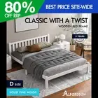 ALFORDSON Bed Frame Wooden Timber Double Size Mattress Base Platform Fenella