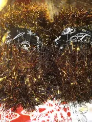 Turkish Bronze Sparkling. 2 King cole tinzel chunky yarn UK