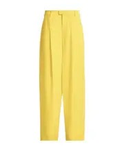 Yellow cady tailored trousers IT42,IT36