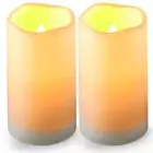 Solar flameless Candles Outdoor Waterproof,Dusk to Dawn Outdoor Lighting, Fli...