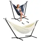 2-in-1 Convertible Portable Double Hammock with Stand Included, Outdoor Hammo...