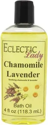 Chamomile Lavender Bath Oil - Scented Body Oil - Relaxing & Moisturizing