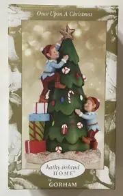KATHY IRELAND HOME BY GORHAM ONCE UPON A CHRISTMAS 8” ELF TREE-FIGURINE-NEW/BOX