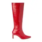 COCONUTS by Matisse Robbie Croc Embossed Pointed Toe Zippered Womens Size 10 M