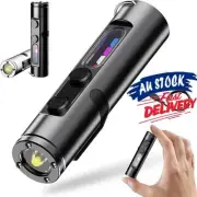 Taclites Mini Rechargeable LED Magnetic Super Bright Tactical Flashlight AU