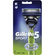 Gillette 5 Sport Mens Shaving Razor each