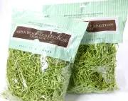 2 Bags Aspen Wood Excelsior 328 Cubic In GREEN CHARTREUSE Crafts Gift Basket USA