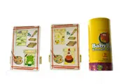 JarMelo - 2 x COLOURING WOODEN JACOB'S LADDER WITH 12 COLOURS WASHABLE MARKERS