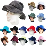 Terry Towelling BUCKET HAT Daggy Fishing Camping Lad Cap Retro New 100% COTTON
