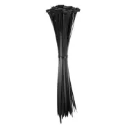 100pcs Cable Zip Ties, Plastic Ties Wraps, 18" / 450mm Self-Locking Tie, Black