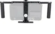 NICEYRIG Directors' Monitor Cage Comfortable Handheld Shooting Kit Fits LCD Monitor 5”to 7”, Secure Mount with Adjustable Grip Handle, Multiple Mounting Options for Wireless Monitoring/Follow Focus
