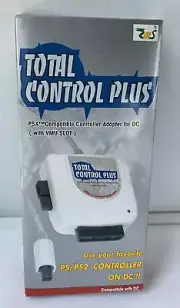 EMS Total Control Plus PS PS2 PSX DREAMCAST Adapter VMU Compatible New !!