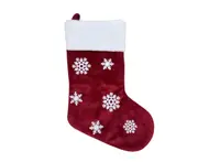 C229 2PCS Christmas Snowflake Socks Gift Bag Christmas Supplies Party Decoration Props Decoration Pendant Fireplace Pendant