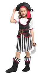 女孩海盜 帥氣海盜女XL，萬聖節 神鬼奇航 化裝舞會 兒童變裝 聖誕 表演 海盜船 海賊王，X射線【W283747】