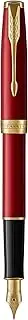 [PARKER] Sonnet Fountain Pen, Red Lacquer with Gold Trim, Fine Nib (1931473)
