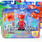 PJ Masks Super Moon Adventure Owlette Figure Set with Light Up Jetpack NEW