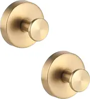 Viiotu 2/4 Pcs Suction Cup Hooks, Suction Hooks Can Pull up to 15 lbs for Bathroom, Kitchen, Toilet, Restroom on Glass,Suction Hook Suitable for Hanging Towels Suction Hooks (Gold)