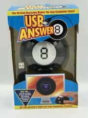 USB Virtual Decision Maker for Your Computer Magic 8 Ball Answers New Sealed