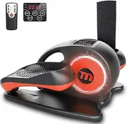 Elliptical Exercise Machine – Silent Under Desk Bike Pedal Exerciser – Portable and Compact Electric Under Desk Stepper – Remote Control Seated Stepper Machine with LCD Display - Parent