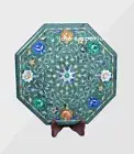 15 Inches Marble Corner Table Top Unique Design Inlay Work Coffee table garden c