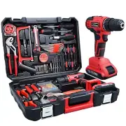 21V Max Cordless Drill/Driver Kit, Brushless, Tool Set with Drill and Red