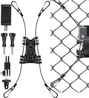 TOCCOOL Multi-Sport Fence Mount - Adjustable Camera Holder, Multifunctional Mobile Phone Stand for Tennis Court/Baseball Field Chain Link Fence(Good Stability, ABS, No Camera Included)